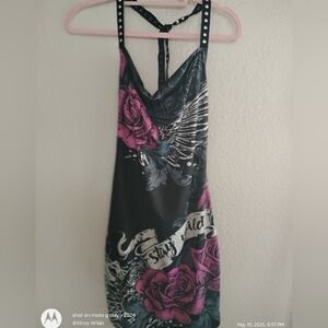 Kids One Piece with Pink and Black Floral Design